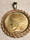 1908-P $10 GOLD INDIAN HEAD  EAGLE with Bezel