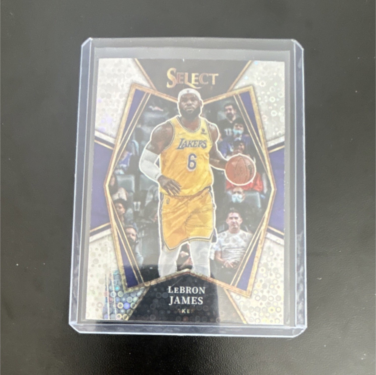 2021-22 Panini Select Premier Level Disco Prizm LeBron James #195 Lakers