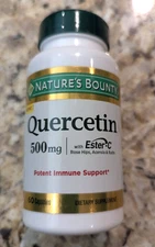 Nature's Bounty Quercetin 500mg Ester-C 60 capsules exp: 01/2027
