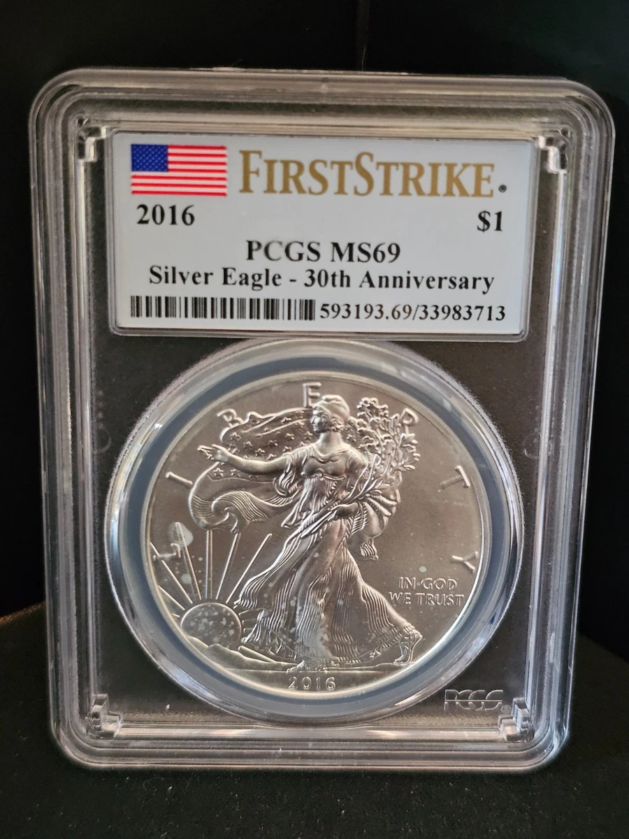 American Eagle PCGS Certified MS 69 Graded Silver Bullion Coins 1