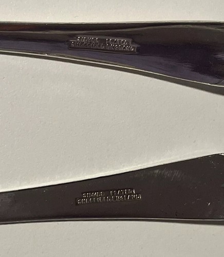 Vintage Sheffield England Spoon Fork Serving Set 9.5” Long Silver Plate - Picture 11 of 11