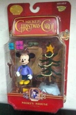 Morty Mouse as Tiny Tim. Mickey's Weihnachtslied. Action Figuren Mickey Mouse NU...