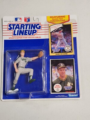 1990 MARK MCGWIRE STARTING LINEUP FIGURE & 2 CARDS MINT FREE SHIPPING 