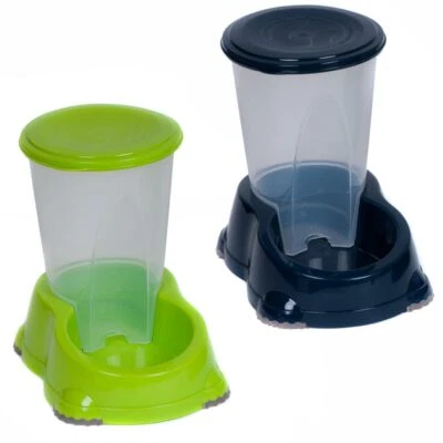 Wasserspender Wasserautomat Hund Katze Napf 1,5 bzw. 3 Liter viele Farben