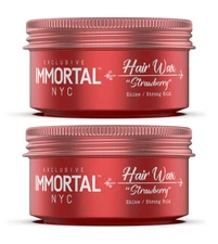 Immortal NYC Hair Wax Shine/Strong Hold 150ml ( 2 Pack  ) | Strawberry