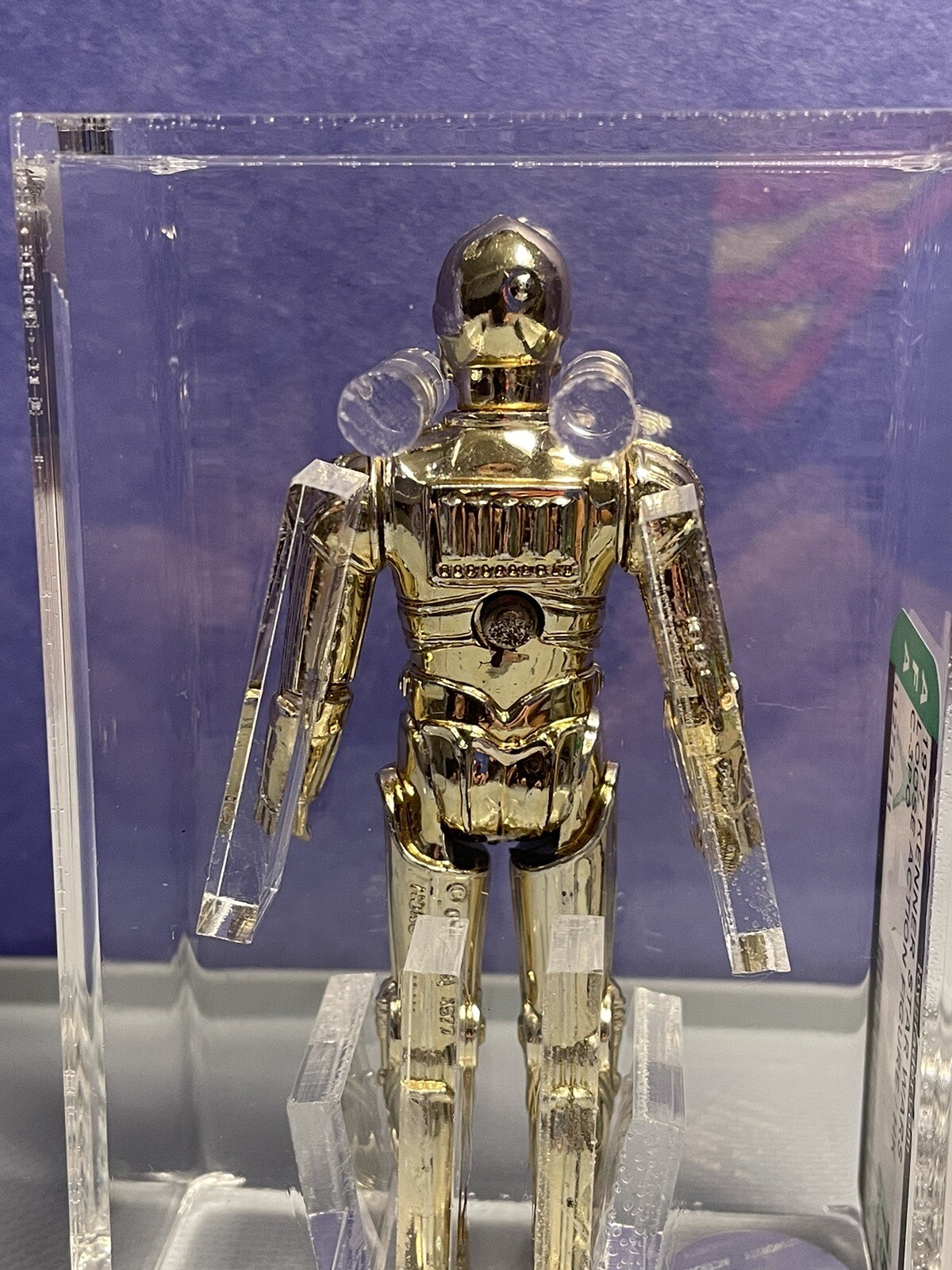 Vintage 1977 Star Wars Kenner AFA 75+ C-3PO Loose Figure HK