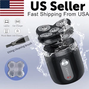 Wet Dry Electric Bald Head Razor For Men 5D Close Shave Shaver Baldhead Clipper