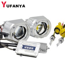 2.5 Bi Xenon Projector Lens Square Led Angel Eyes Hid Xenon Kit Headlight Drl