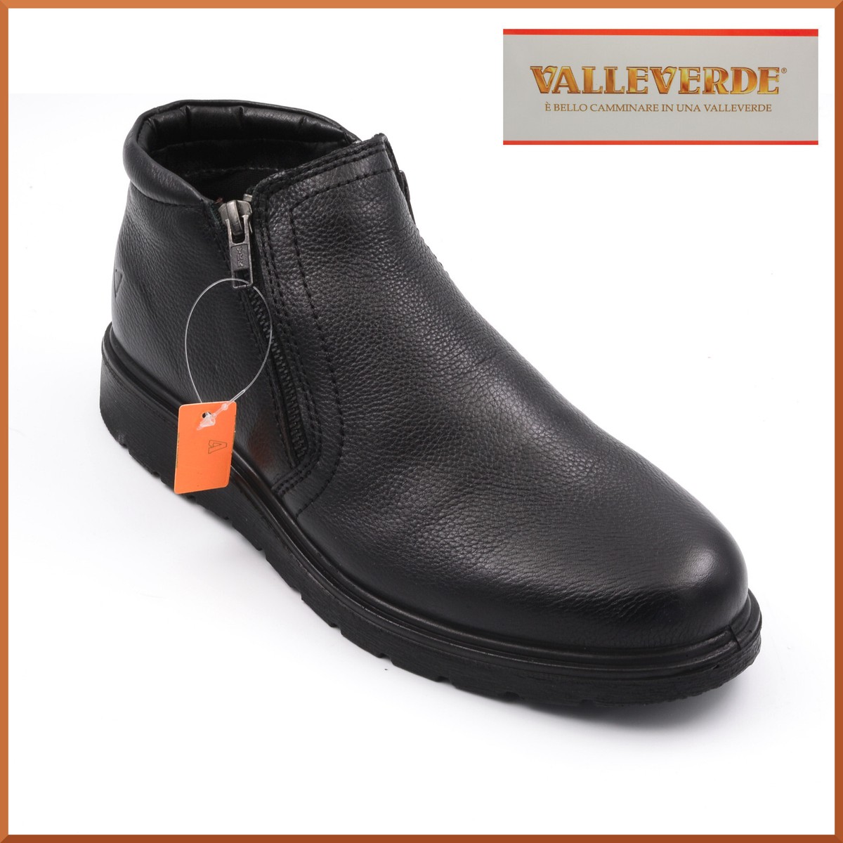 Stivaletti uomo VALLEVERDE invernali in vera pelle scarponcini