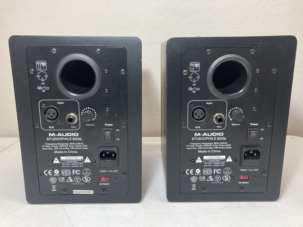 PAIR of M-Audio Studiophile BX5a Deluxe Studio Reference