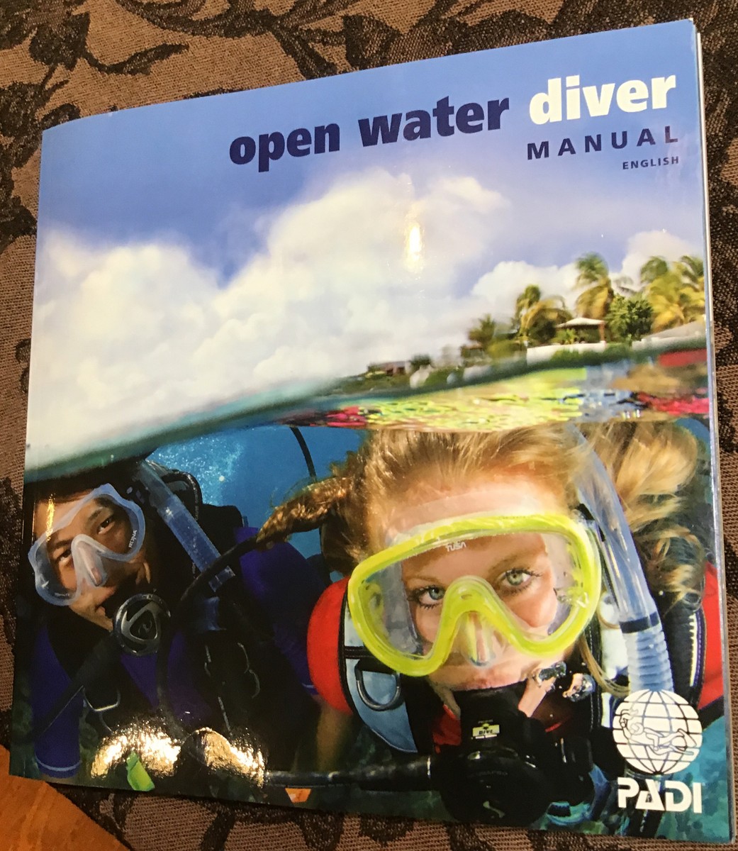 PADI Open Water Diver Manual RDP Table Scuba Diving Book