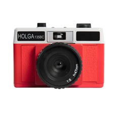 HOLGA 135BC Red White Lomo 35mm Film Camera Black Corner Effect 135 BC Holga