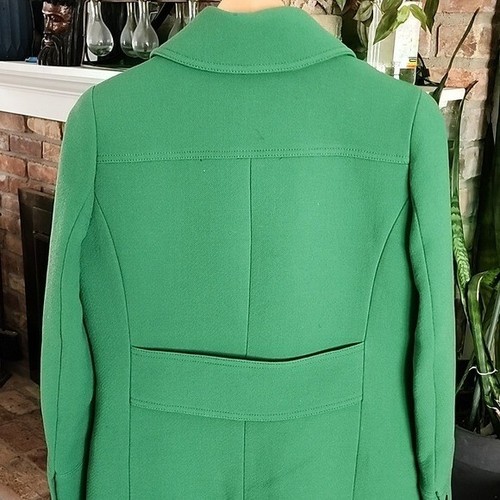 VNTG J. Crew Womens ItalianWool Thinsulate Lined Button Down Peacoat Green Sz XS - Picture 8 of 24