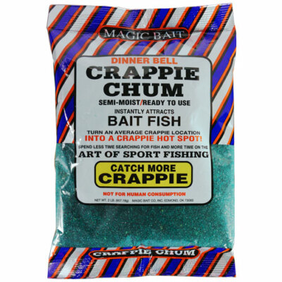 Magic Bait Crappie Chum Semi-Moist Chum 2Lb~Attracts more Crappie~FREE Shipping