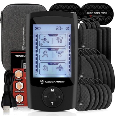 #ad Unit Muscle Stimulator Electronic PMS Pulse Massager Machine for Shock Physical $39.99