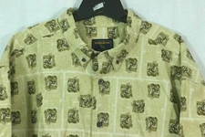 Men's Woolrich 2XL All-over Deer Print Shirt NEW Button Down S/s Outdoor Hunting