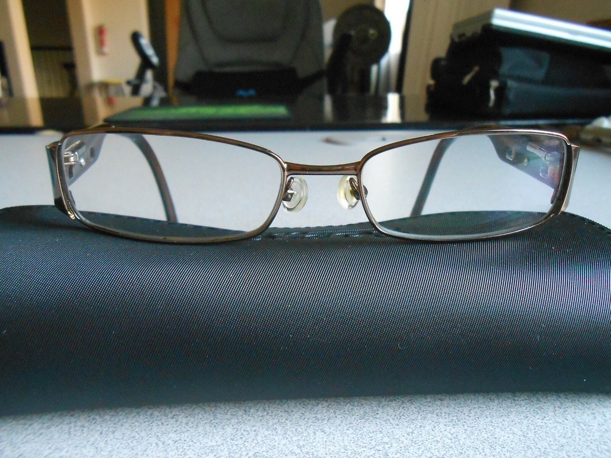 MACARIUS MA-06 BROWN EYEGLASS FRAME SPRING HINGE 52-17-135  display picture 1