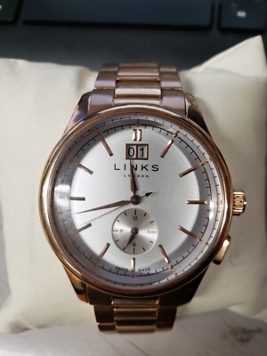 Links Of London Regent Rose Gold Mens Watch 6020.1152 43mm PARTS/REPAIR