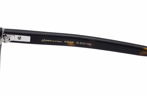 Gafas Sama by S.Vance ""Aidan"" 47-22-145 Japón borde completo color: M-Bistre. Nuevo - Imagen 3 de 4