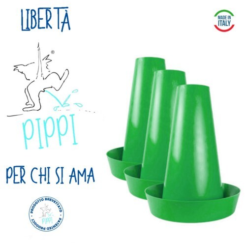 PIPPI 3X Cono Traversine Tappetini Orinatoio Toilette Cani Maschi Accessori Wc foto 2