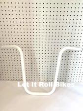 WHITE BICYCLE LOWRIDER U HANDLEBAR 15" CRUISER BIKES