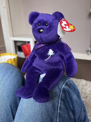 TY Beanie Babys Prinzessin Bär - lila
