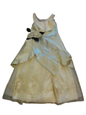 GIRLS DISNEY PRINCESS TIANA - PRINCESS THE FROG COSTUME DRESS SIZE MEDIUM 7-8