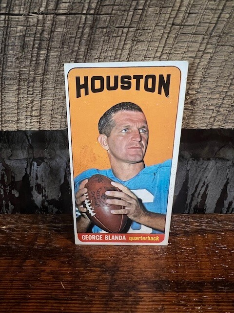 1965 Topps GEORGE BLANDA #69 Houston Oilers HOF Football Card SP TOUGH