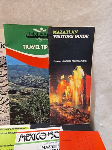 Mexico 1970's/early 80's Travel Brochures Postcards Pix Map LOT Cabo, Matzatlan - Picture 13 of 20