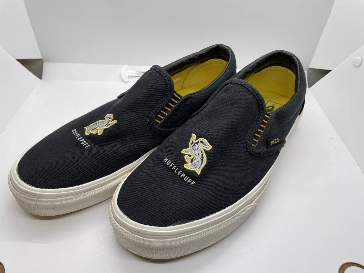 Vans X Harry Potter Hufflepuff Classic Slip On Shoes Mens Size 8 Womens  Size 9.5