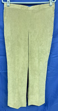 NWT ALFRED DUNNER Pants MOCHA Elastic Waist CORDUROY Stretch SHORT Pull-On sz 10