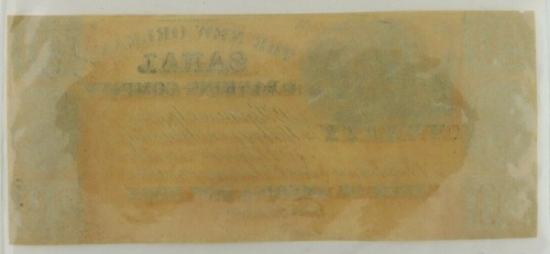 $20 New Orleans Canal & Banking Company Note Grade XF Details - Picture 2 of 2