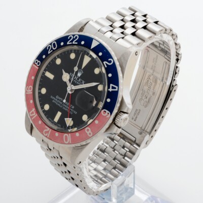 Rolex GMT Master, ref Box Pepsi Bezel, c1973