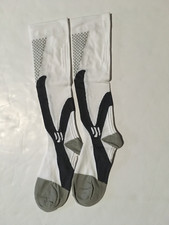 2 Pack Adult Black/Gray and White/Gray Knee High Socks, Large to XL NWOT