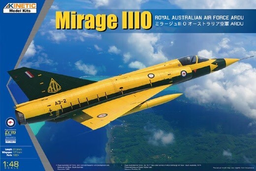Kinetic 48145 1:48th scale Mirage IIIO Royal Australian Air Force ARDU