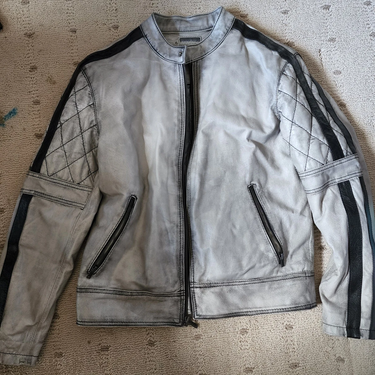 Wilsons Leather motorcycle Jacket Men's Size M RN# 69426 vendor# 3076