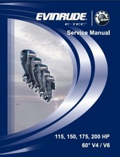 2008 Evinrude E-TEC 115 150 175 200 Outboard Motors Service Repair Manual CD