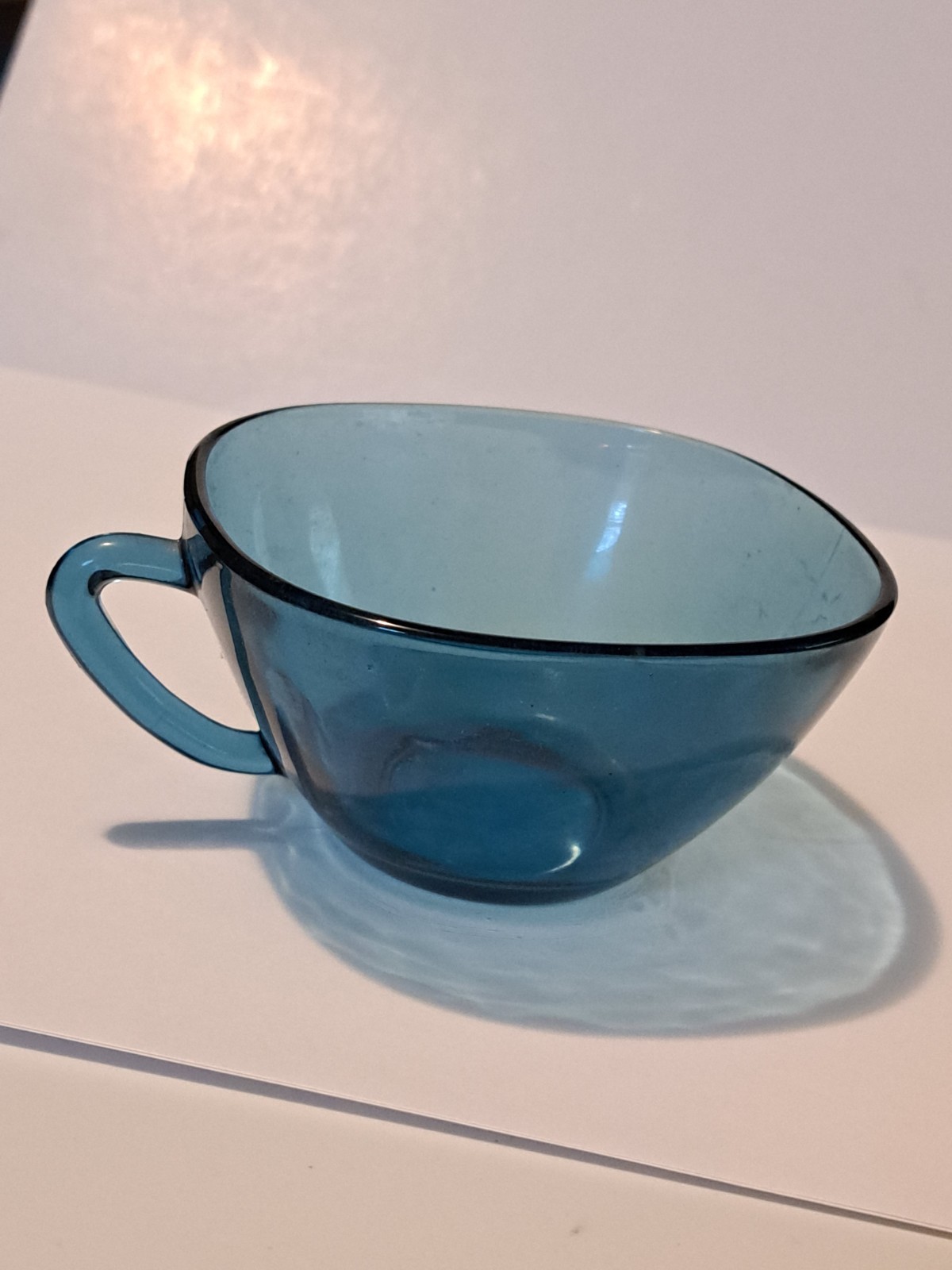 Experience the Magic of Vereco Blue French Glass-Tea/Coffee 