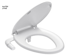 Bidet Toilet Seat w/ Soft Close Dual Nozzle Non-Electric Elongated