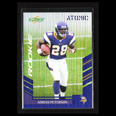 Adrian Peterson Rookie #341 2007 Score Rookie Atomic Minnesota Vikings Football