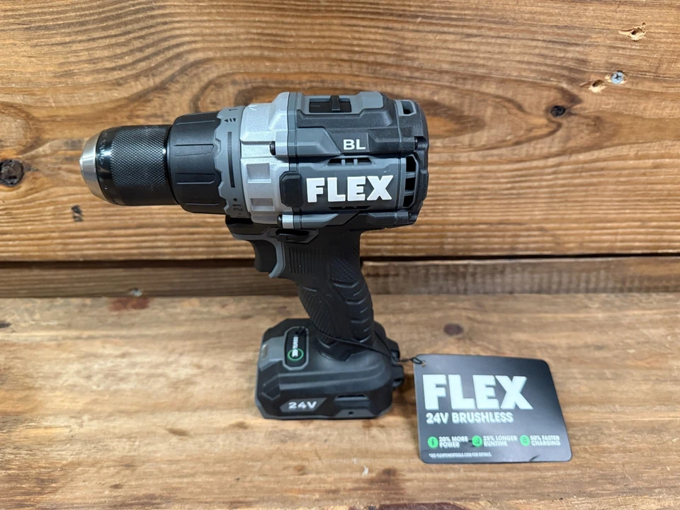 Flex 24V 1/2" Drill Driver 2 Speed Drill Turbo Mode FX1171T Tool Only (Quantity) - Image 4 of 4
