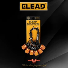 6-Piece Bit Holder Key Chain, 1/4 Inch Orange Hex Shank Bit Holders, Quick Re...