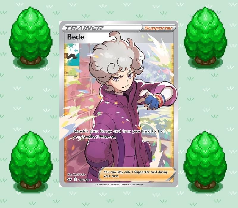 Pokemon - Bede (Full Art) - 199/202 - SWSH01: Sword & Shield Base Set - H NM