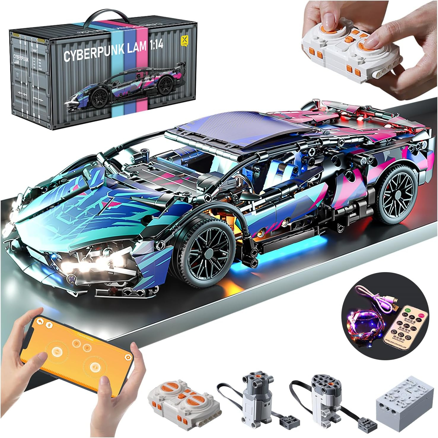 Building Block Sets For Adults Technical Remote Control App 