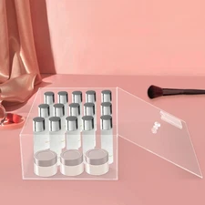 Clear Display Case Acrylic Show Box Dustproof 35*25*12cm for Collectibles Crafts