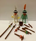 Vintage 1970s Playmobil Set of two Indians and Accessories