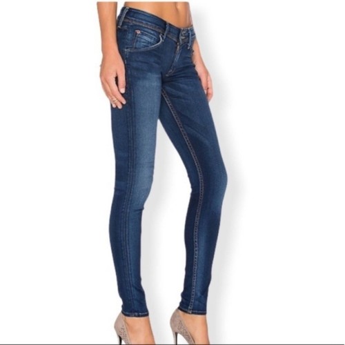 Hudson Collin skinny jeans flap button pockets lux denim stretch size 28 - Picture 2 of 11