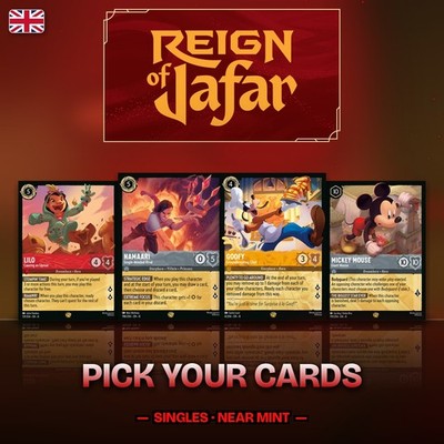 Disney Lorcana Cards Reign of Jafar Set 8 Singles Choose English Near Mint