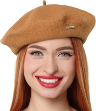 Classic Wool Berets for Women,Stylish French Beret Hats for Women Girls Lady Pai