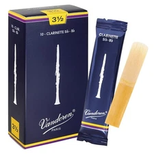Vandoren Traditional Bb Clarinet Reeds Strength 3.5 Box of 10 Fresh Sealed